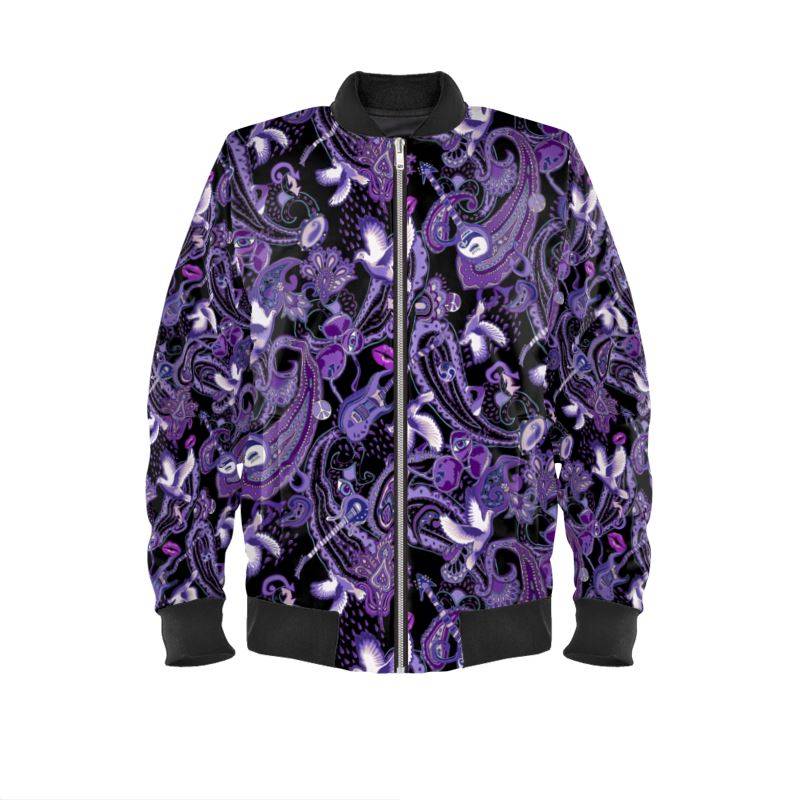 Mens Bomber Jacket Paisley Songbook